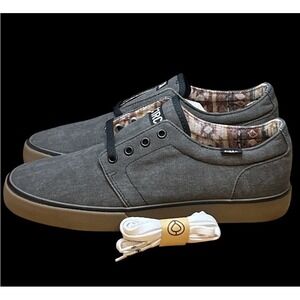 Size 8.5 - C1RCA Drifter Skate Mens Shoes Charcoal Black Canvas
